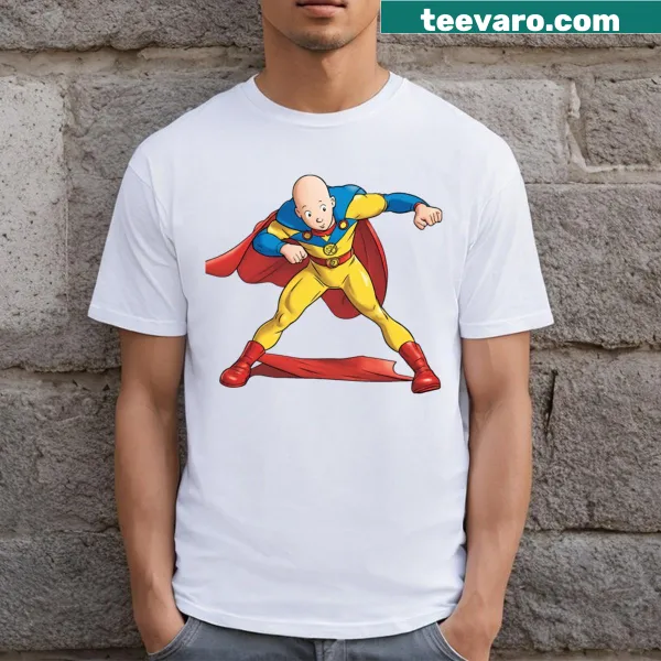 Caillou superhero graphic T-shirt for kids
