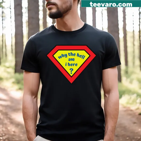 Cartoon superhero looking confused in a comic-style illustration