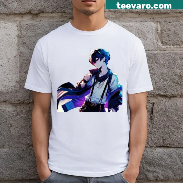 Anime-inspired graphic T-shirt