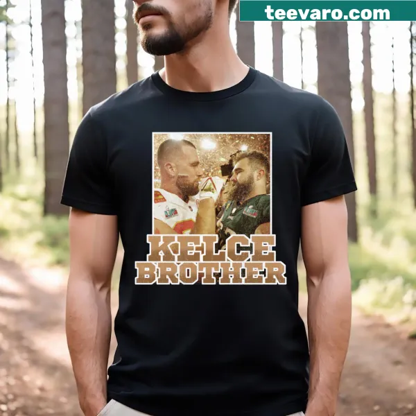Vintage-style T-shirt celebrating the Kelce Brothers.