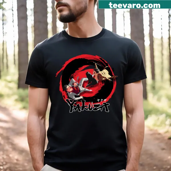 T-shirt featuring Majima and Kiryu from a popular game