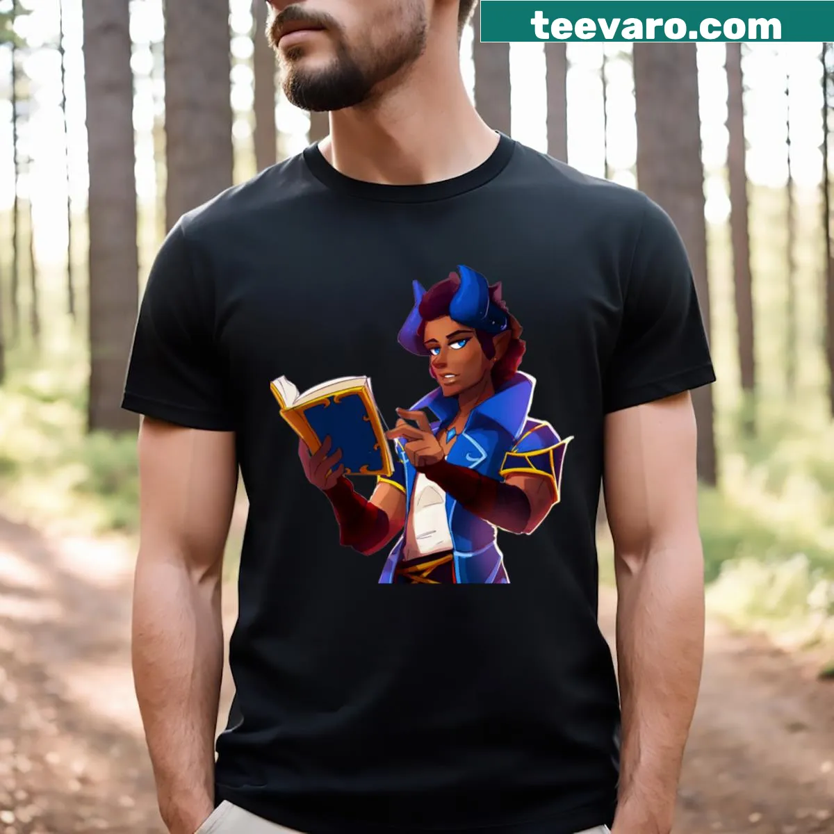 Illustrative T-shirt depicting the theme of inner demons — on a men's t-shirt