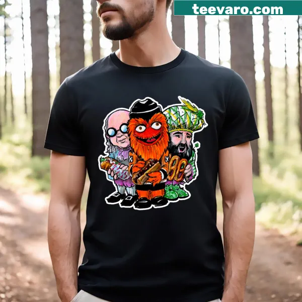 T-shirt celebrating the music scene with a trio design
