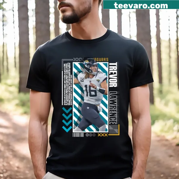 Illustrated Trevor Lawrence design for T-shirt celebrating football