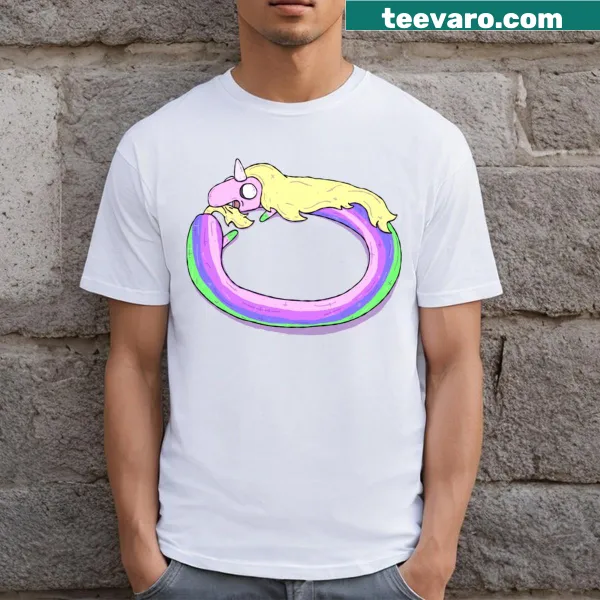Illustrated Adventure Time Lady Rainicorn t-shirt graphic
