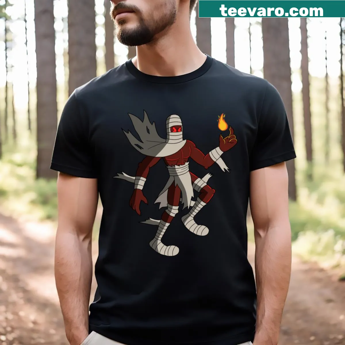T-shirt inspired by Adventure Time featuring iconic characters — on a men's t-shirt