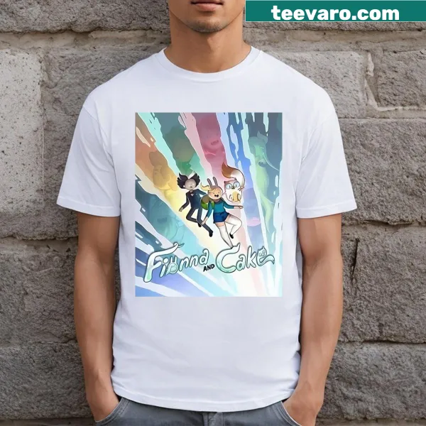 Illustration of Fionna and Cake from Adventure Time on a t-shirt