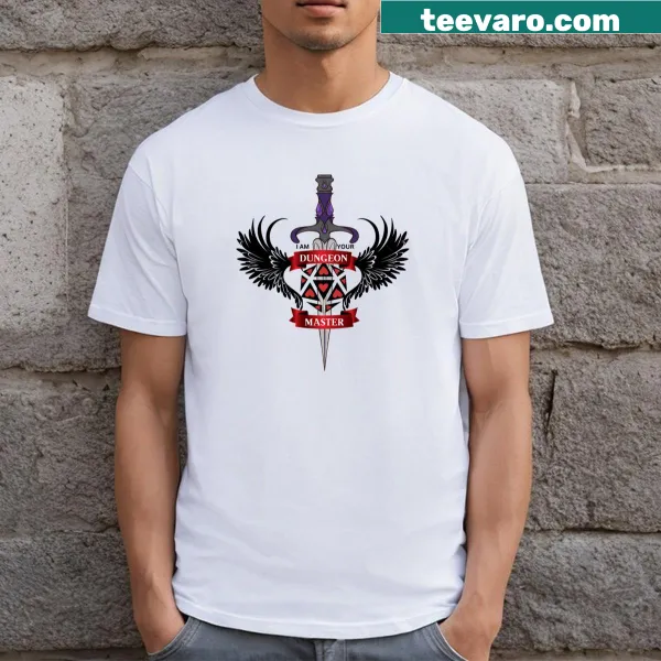 T-shirt with the phrase I Am Your Dungeon Master for gaming fans