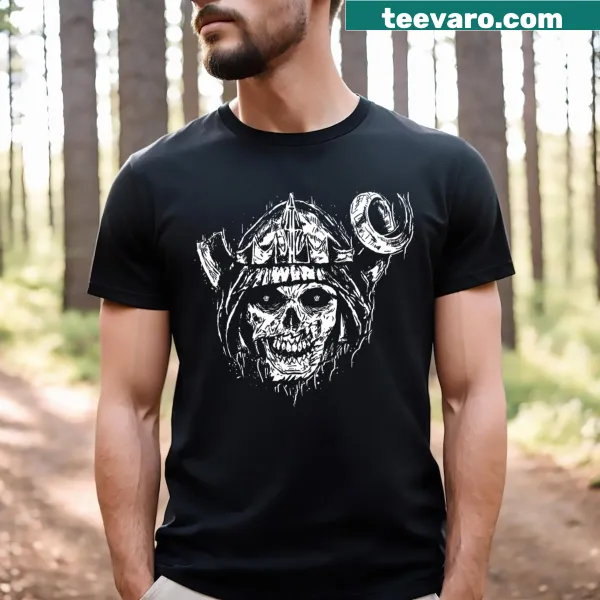 Whimsical t-shirt featuring 'Lich But In White Ink' typography
