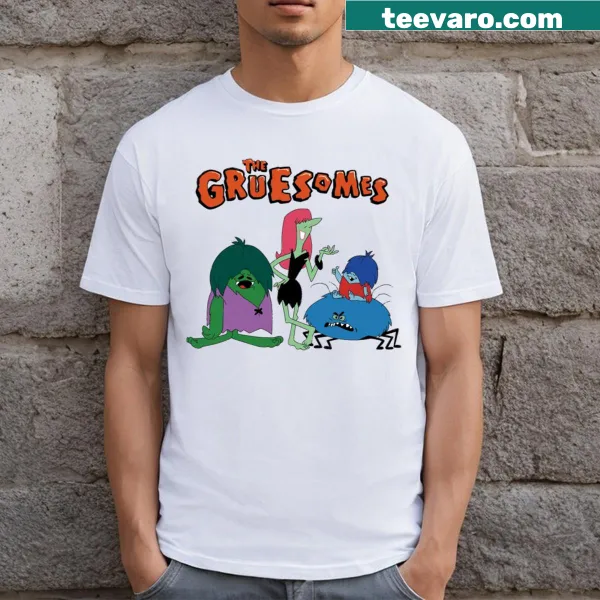 Cartoon design featuring the Gruesomes on a T-shirt.