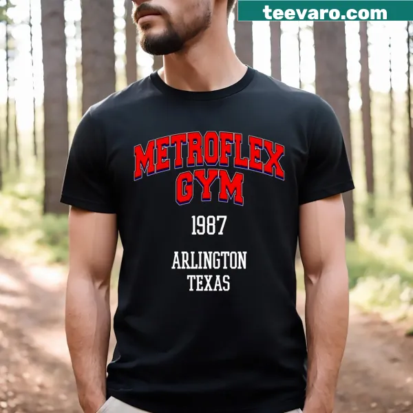 Vintage distressed Metroflex Gym t-shirt with classic logo