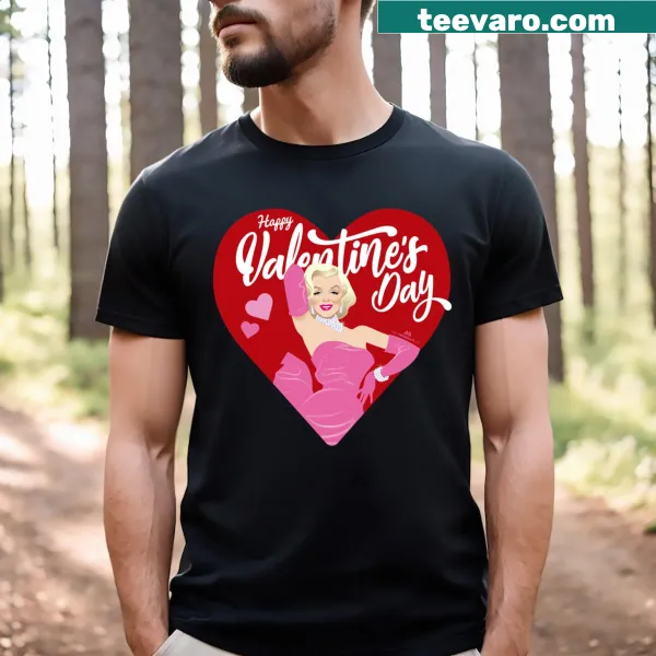 Romantic Mm Valentine t-shirt with playful typography