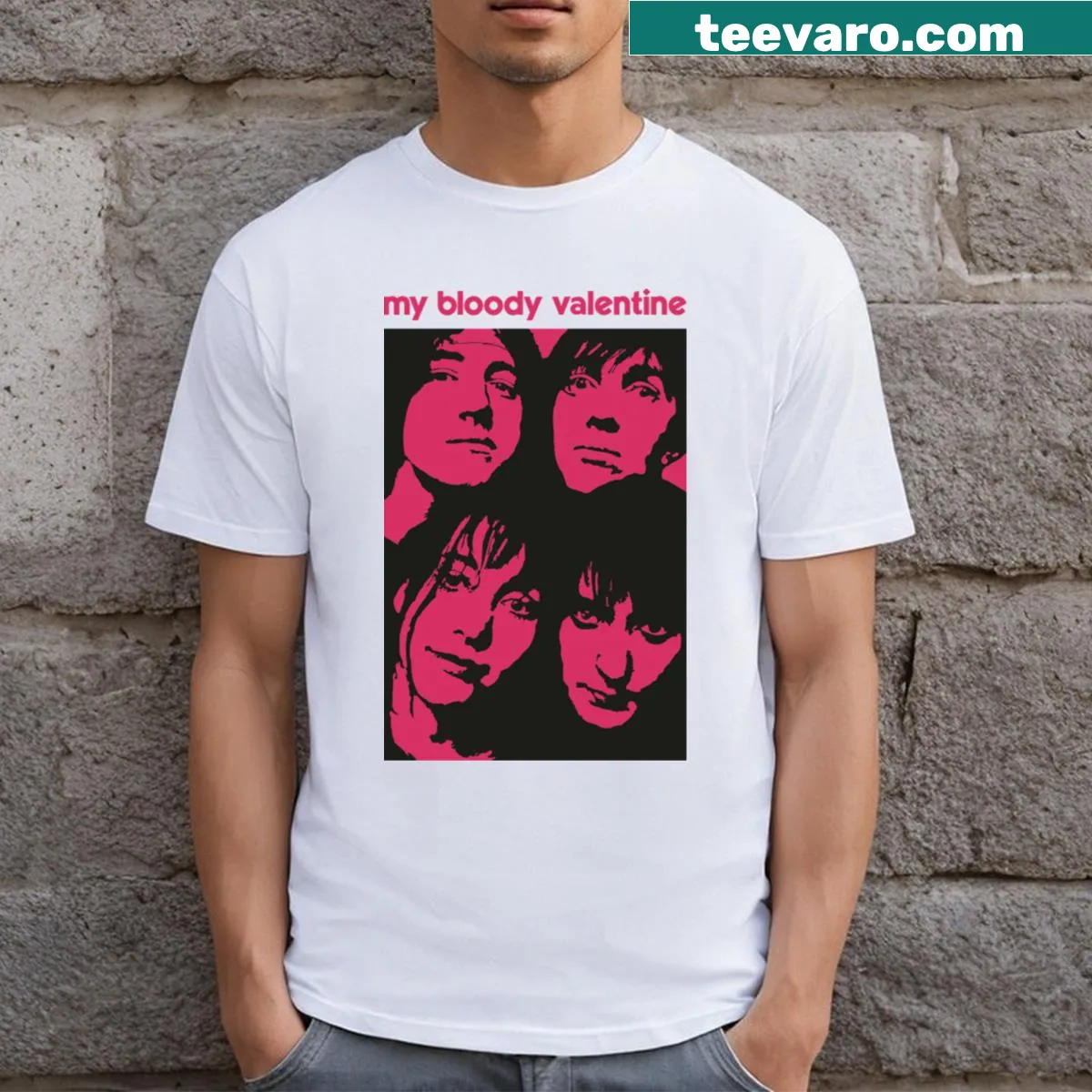 Classic My Bloody Valentine T-shirt with simple design — on a men's t-shirt