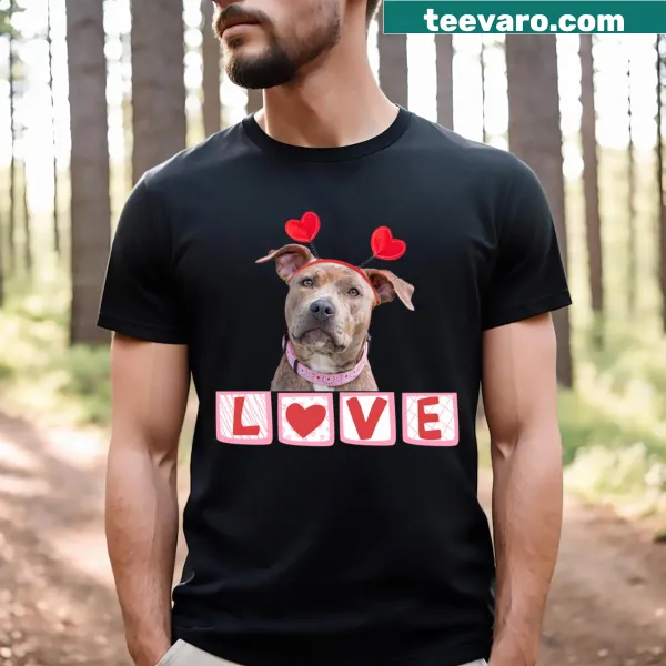 Humorous design for Pitbull Valentine T-shirt