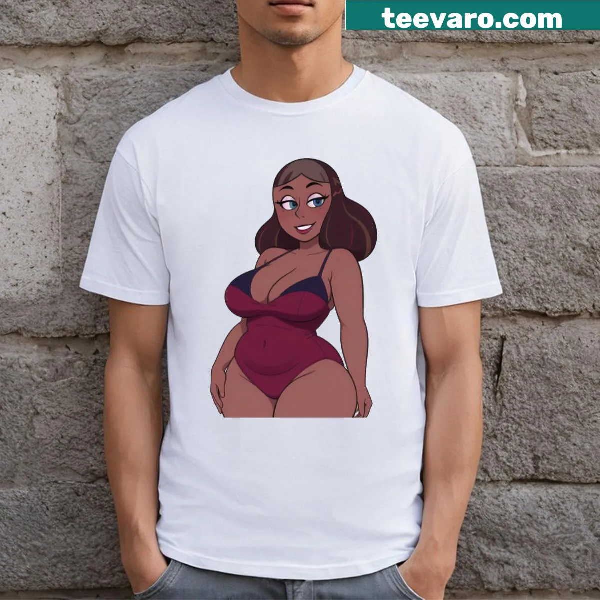 T-shirt featuring artistic design inspired by Priyanka Maheswaran — on a men's t-shirt
