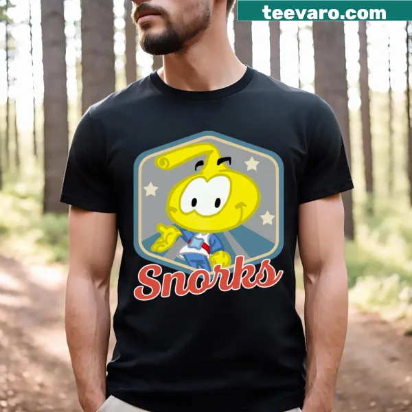 Snorkland Chronicles T-shirt featuring playful Snorks characters