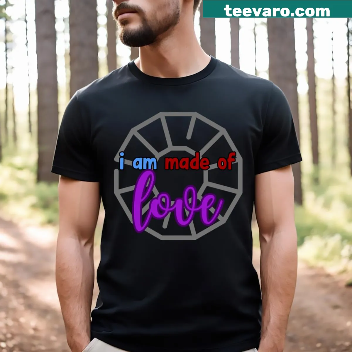 Uplifting graphic featuring Garnet from Steven Universe — on a men's t-shirt