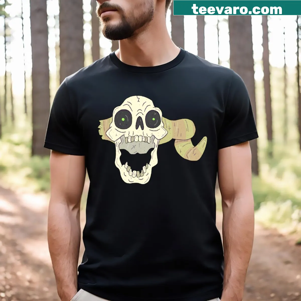 Adventure Time-themed T-shirt featuring the Lich character in a whimsical design — on a men's t-shirt