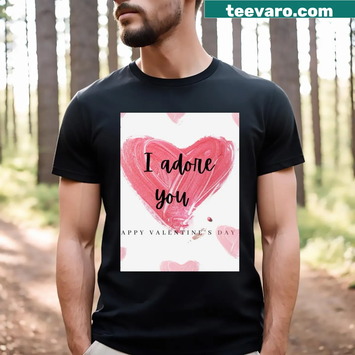 Valentine's Day Active T-shirt with an energetic graphic — on a men's t-shirt