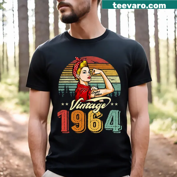 60th birthday shirt with 'Awesome Since 1964' text