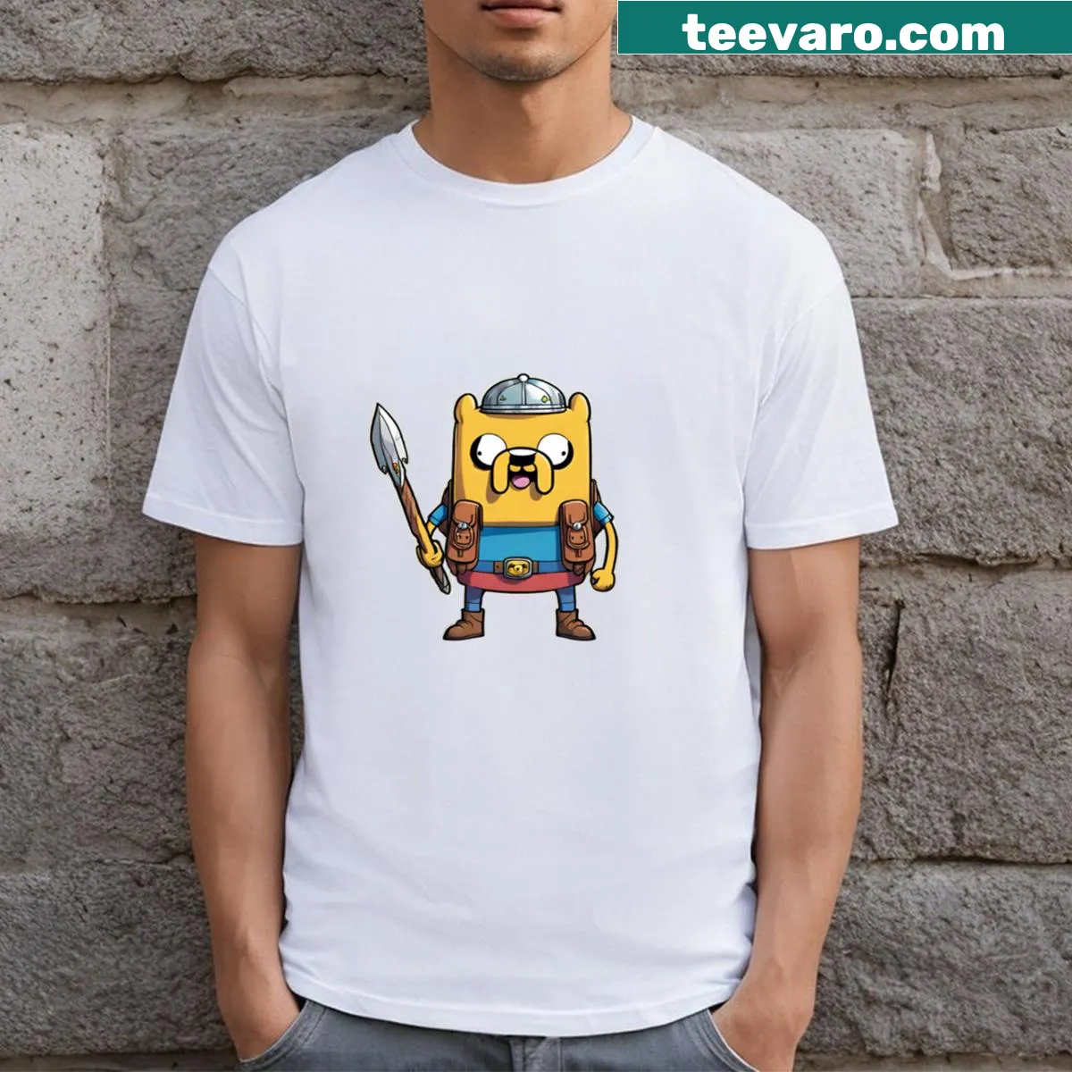 Illustration of Simon from Adventure Time on a T-shirt — on a men's t-shirt