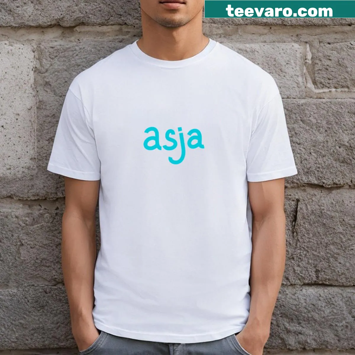 Funny typography t-shirt with a playful art message — on a men's t-shirt