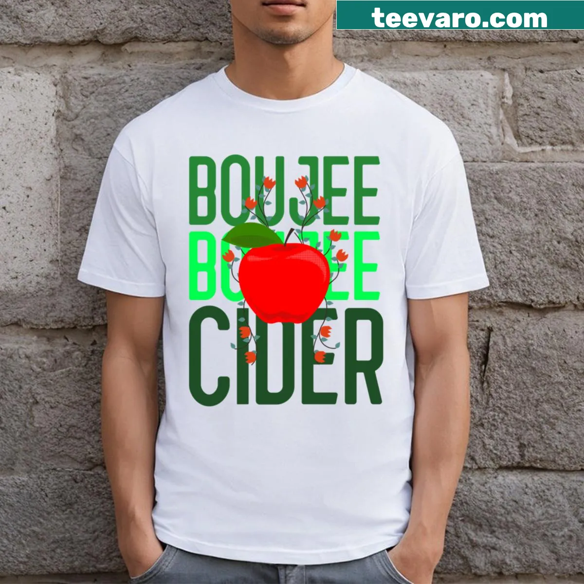 Stylish Boujee St Patrick's Day T-shirt with festive graphics — on a men's t-shirt