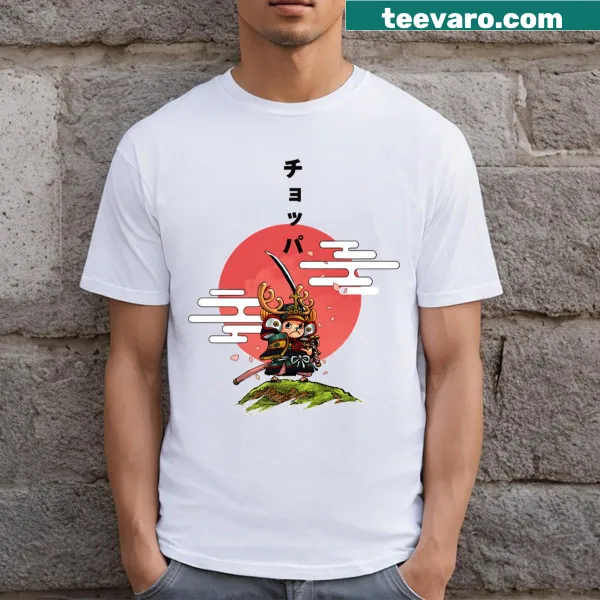 Chopper in a samurai outfit T-shirt for anime fans