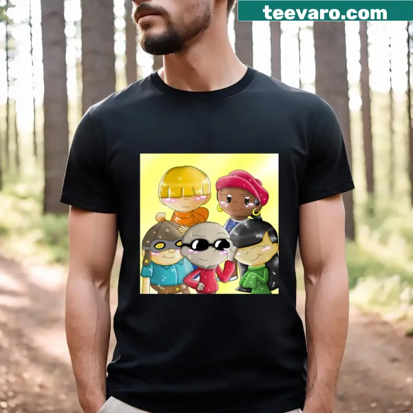 Illustration of characters from Codename Kids Next Door on a T-shirt