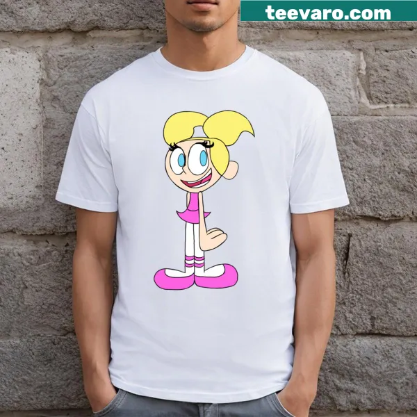 Cartoon graphic t-shirt featuring Dee Dee from Dexter's Laboratory