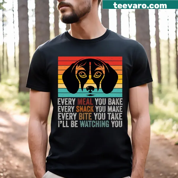 Retro humor T-shirt celebrating dog ownership with a playful graphic