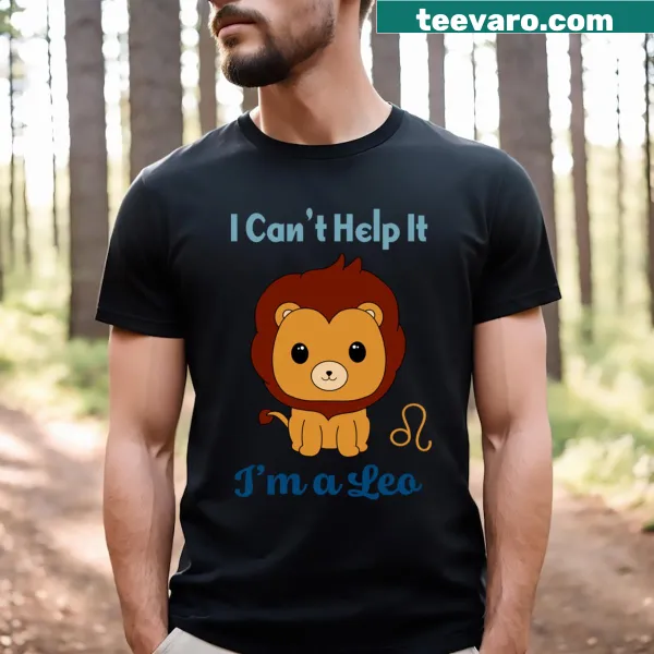 Playful T-shirt featuring the Leo zodiac sign
