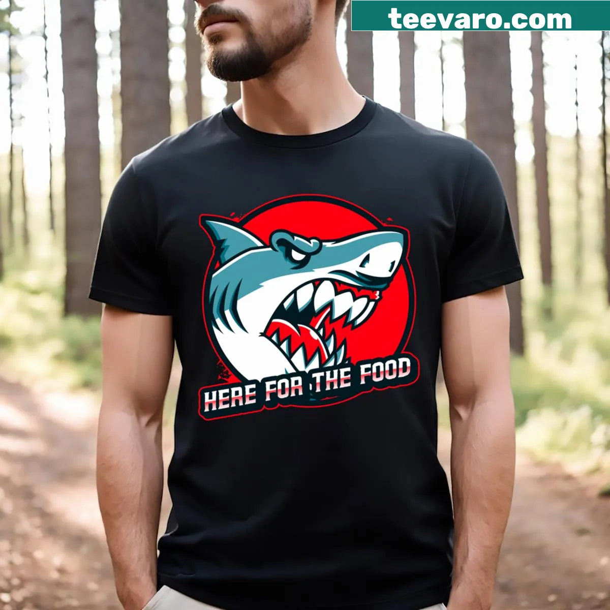 Cute food lover t-shirt with humorous saying — on a men's t-shirt