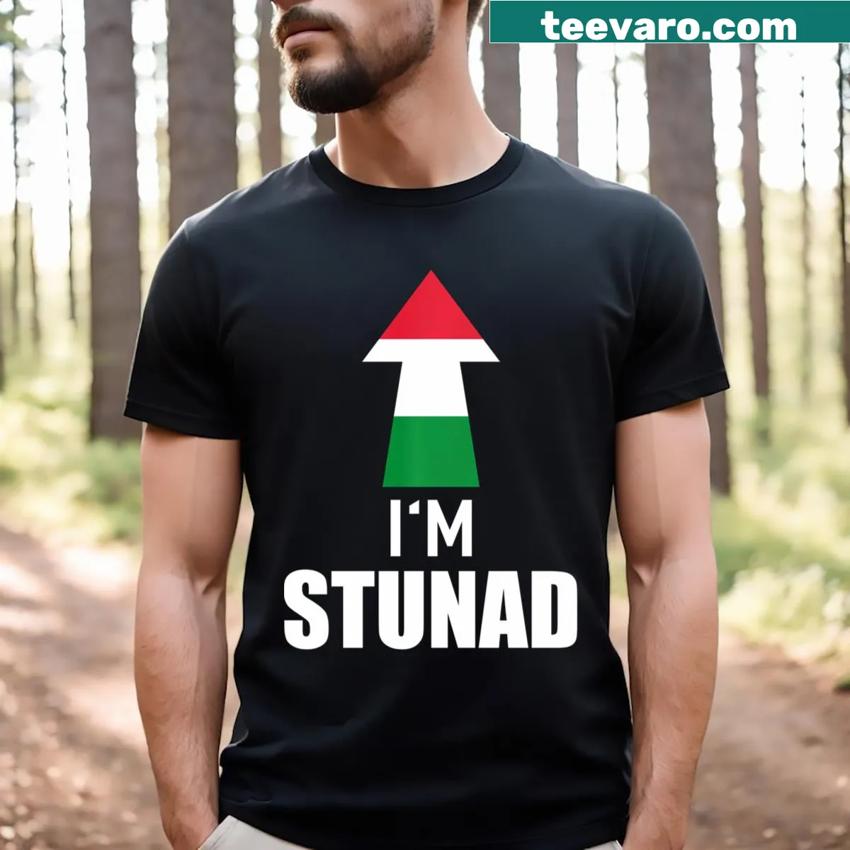 T-shirt celebrating Italian culture with playful wording — on a men's t-shirt