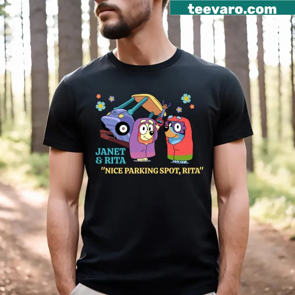 Driving school T-shirt featuring Janet and Rita's name