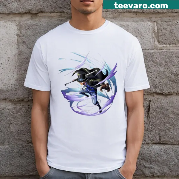 Illustration of Sabo from One Piece on a t-shirt