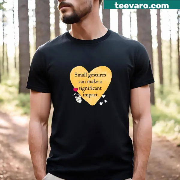 Inspirational text t-shirt with a positive message