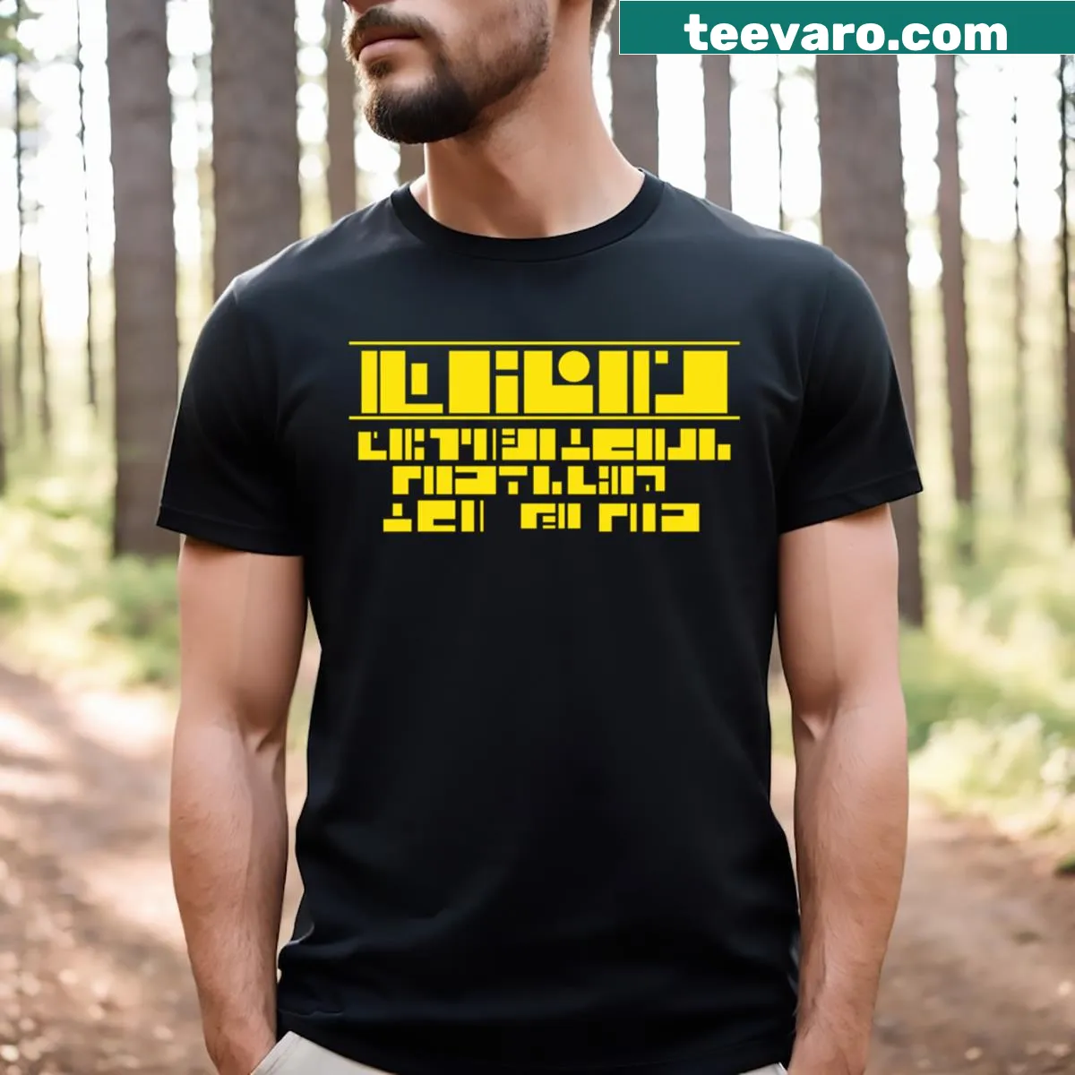 S'pht Insignia graphic T-shirt designed for gamers — on a men's t-shirt
