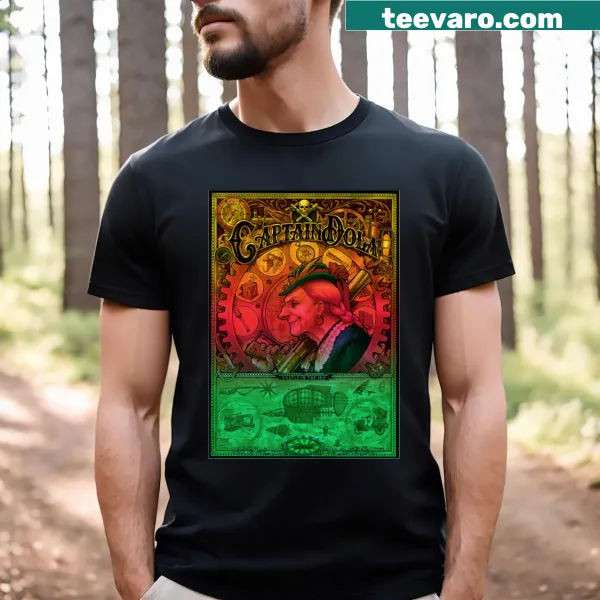 Whimsical castle graphic T-shirt floating in the sky