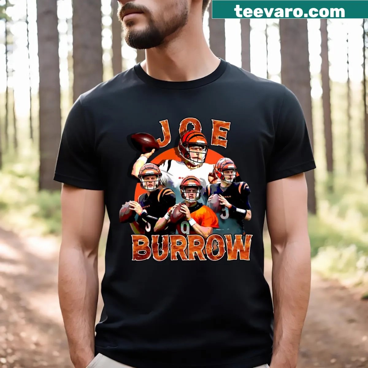 Football-themed T-shirt celebrating championship quarterbacks — on a men's t-shirt