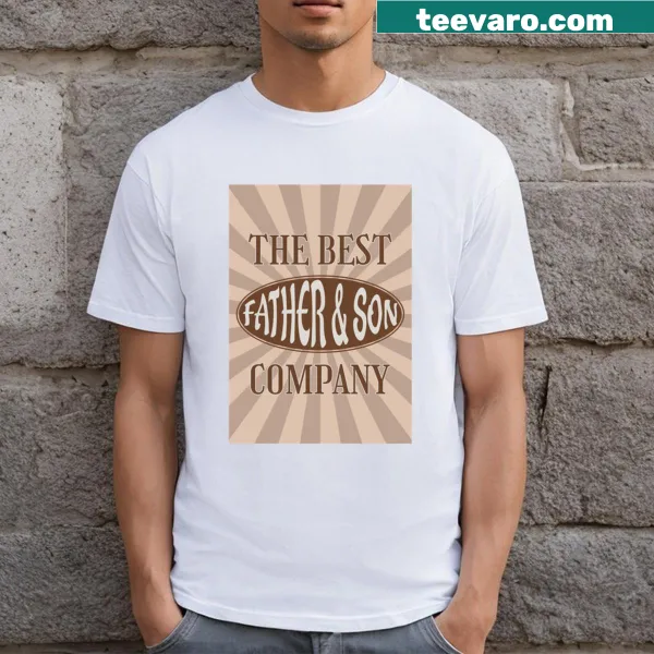 Typography design saying 'Fatherson Company' on a t-shirt