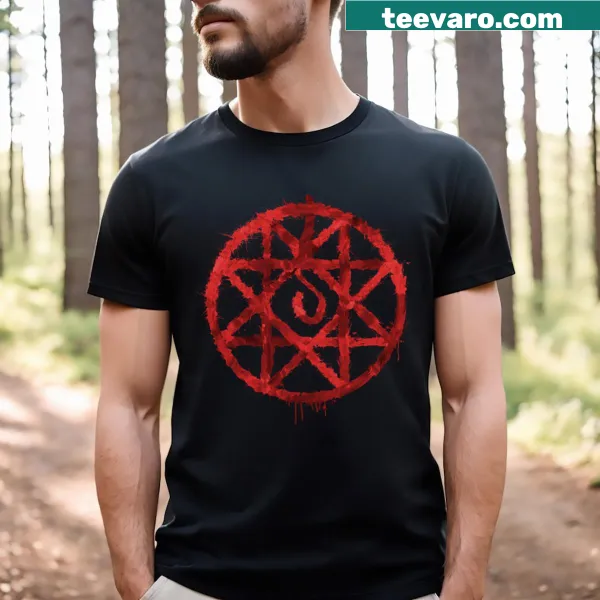 Blood Rune design from Fullmetal Alchemist on a t-shirt