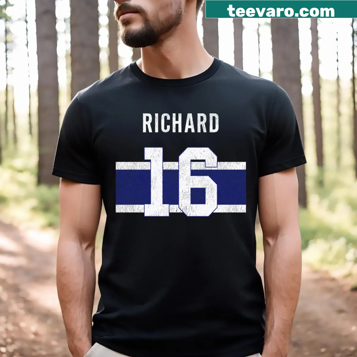 Vintage-style T-shirt honoring hockey legend Henri Richard — on a men's t-shirt