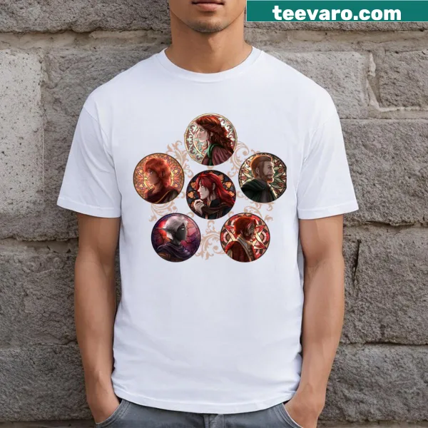 Full cast names printed on a T-shirt from Impavidus
