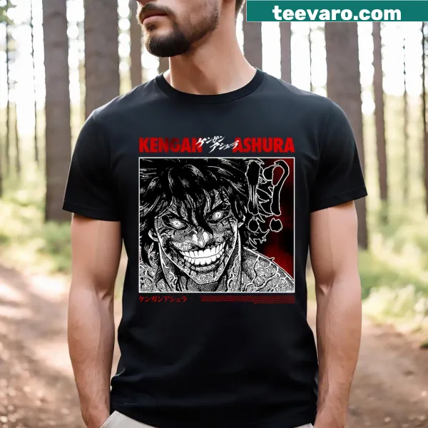 Dynamic graphic from Kengan Ashura on a T-shirt