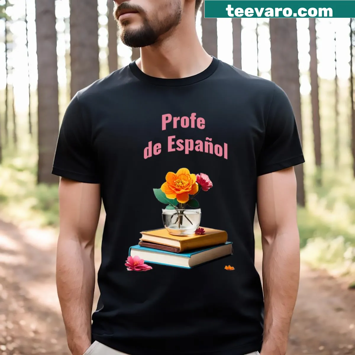 Spanish teacher T-shirt celebrating language education — on a men's t-shirt