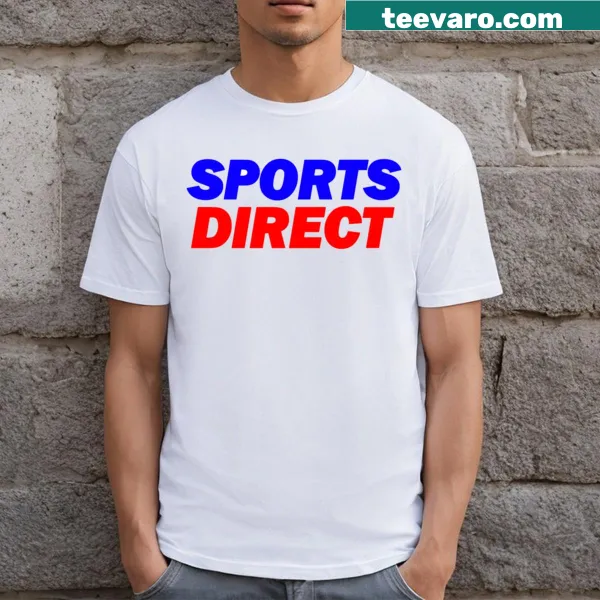 T-shirt featuring a dynamic Sports Direct graphic