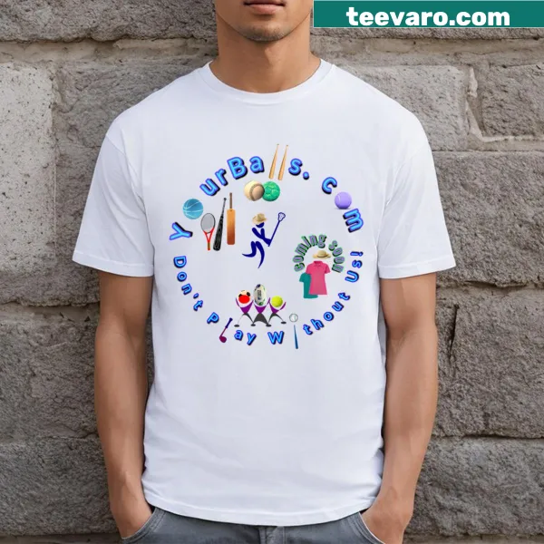Typographic design representing sports culture on a T-shirt
