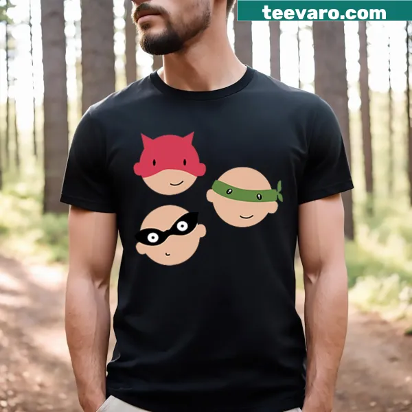 Minimalist hand-lettered superhero T-shirt with simple design