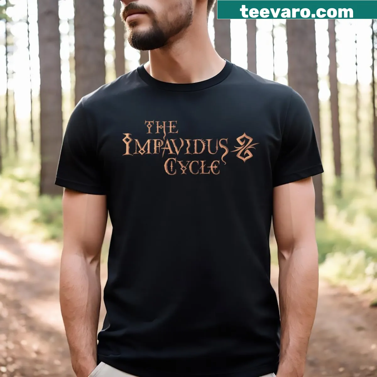 Cycling logo T-shirt representing the cycling lifestyle. — on a men's t-shirt